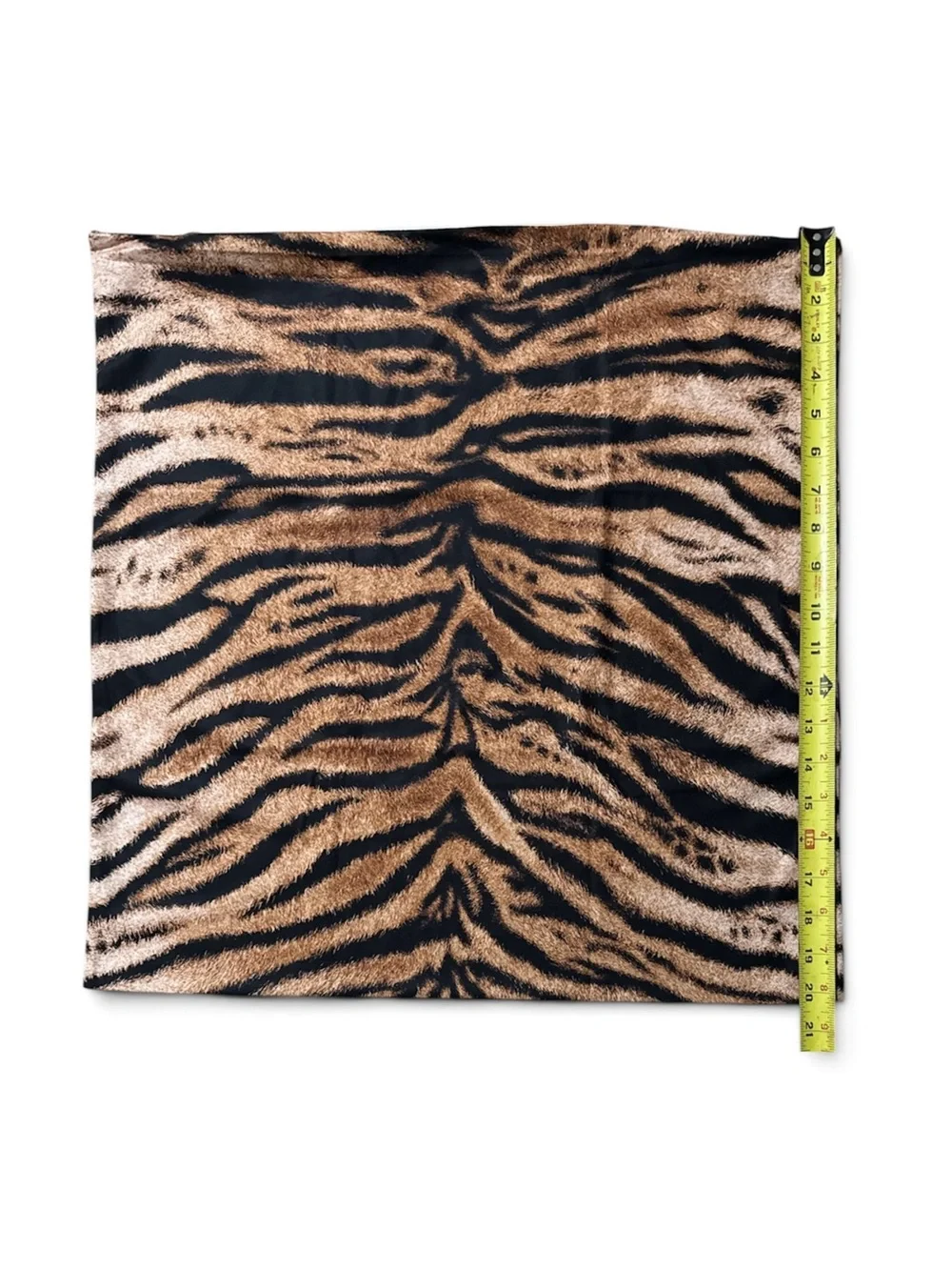 Tiger Print Throw Pillow Cover 20x20 Animal Print Cushion Cover Sofa Couch